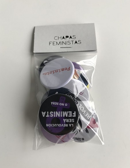 pack chapas feministas