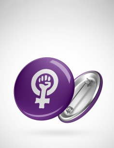 chapa símbolo feminista